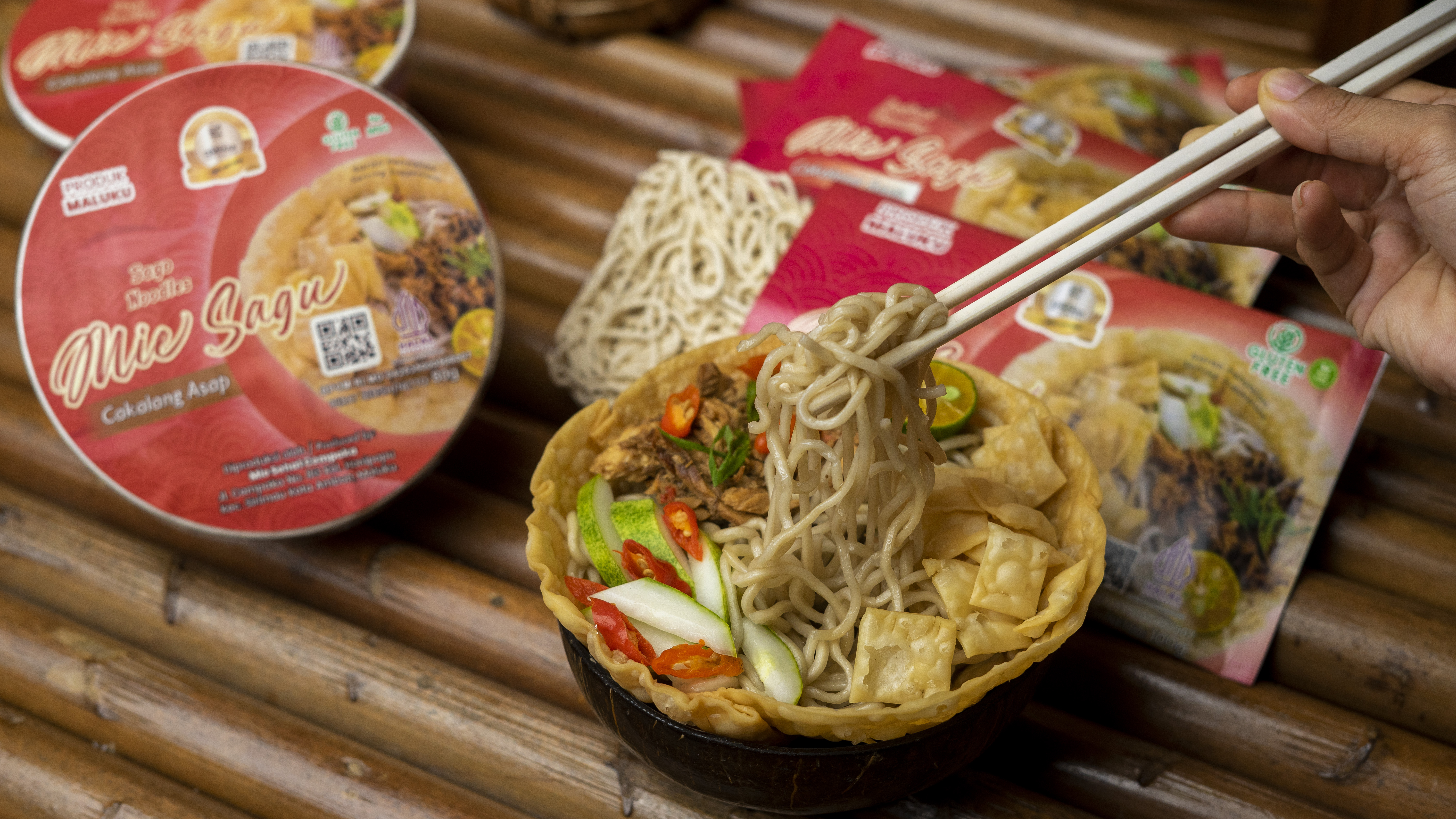 Mie Sagu Cakalang Instan
