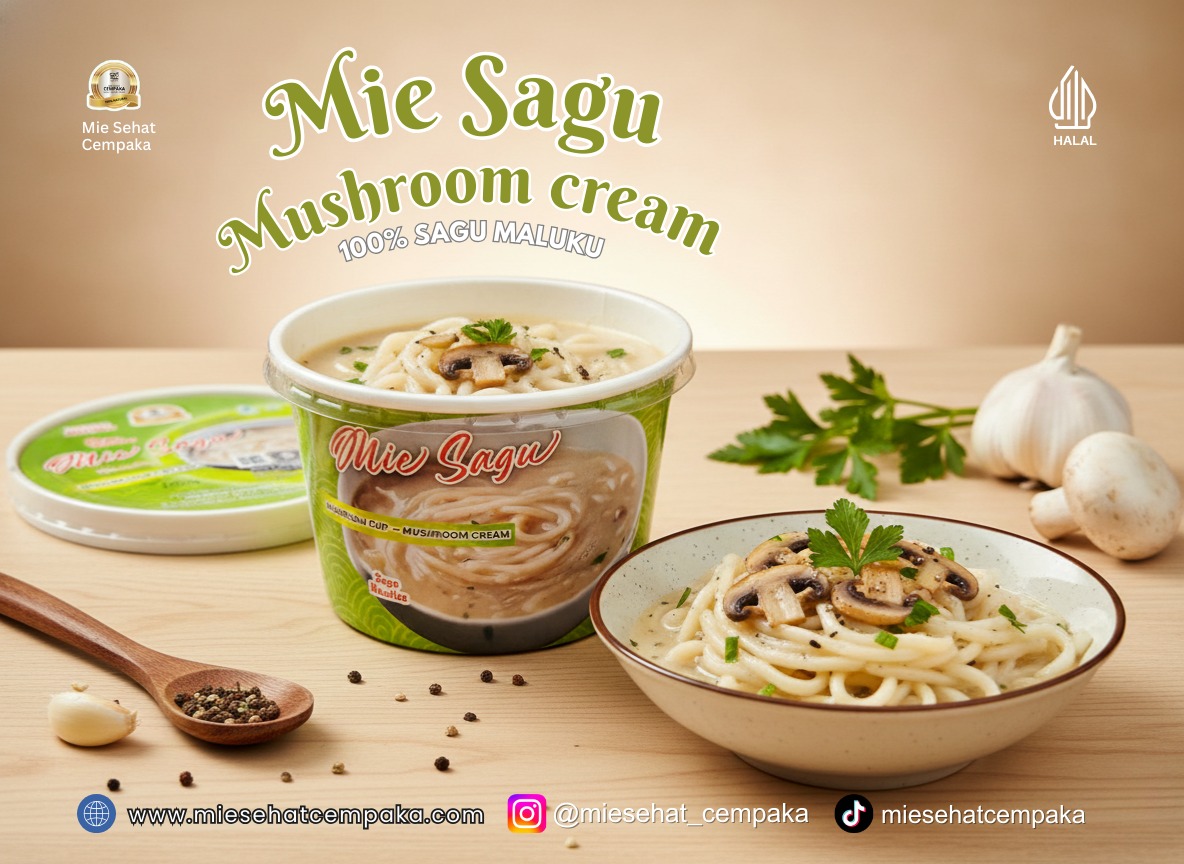 SAGO NOODLE CUP
‘’MUSHROOM CREAM’’